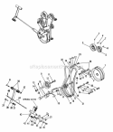 Clutch And Belt Group Diagram and Parts List for 990910  Simplicity Tiller