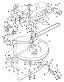 Mower Deck  Arbor Housing Group (3855I05) Diagram and Parts List for 990769  Simplicity Lawn Tractor