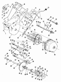 Rear Frame Transmission  Electric Interlock Group (3855I02) Diagram and Parts List for 990769  Simplicity Lawn Tractor