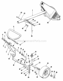 Steering  Front Wheels Group (3855I03) Diagram and Parts List for 990769  Simplicity Lawn Tractor