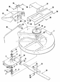 Mower Housing Group (3856I07) Diagram and Parts List for 1690058  Simplicity Lawn Tractor