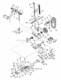 Main Drive Diagram and Parts List for 1600304  Simplicity Lawn Tractor