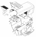 Sheet Metal  Seat Diagram and Parts List for 1600304  Simplicity Lawn Tractor