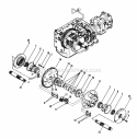 Differential Diagram and Parts List for 1600304  Simplicity Lawn Tractor
