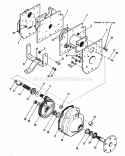 Drop Housing Diagram and Parts List for 1600304  Simplicity Lawn Tractor