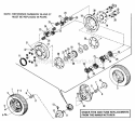 Rear Wheels And Axle Diagram and Parts List for 990979  Simplicity Lawn Tractor