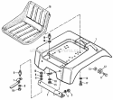 Seat And Fenders Diagram and Parts List for 990979  Simplicity Lawn Tractor