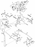 Brake And Lever Group Diagram and Parts List for 990979  Simplicity Lawn Tractor
