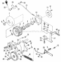 Power Take-Off Diagram and Parts List for 990979  Simplicity Lawn Tractor