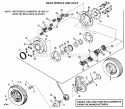 Rear Wheels And Axle Diagram and Parts List for 990980  Simplicity Lawn Tractor