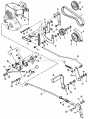 Clutch And Brake Group Diagram and Parts List for 1690184  Simplicity Lawn Tractor