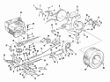 Engine Clutch  Brake Group (3857I03) Diagram and Parts List for 1600122  Simplicity Lawn Tractor