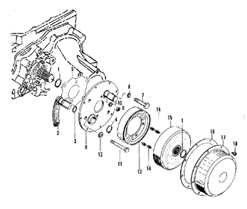 Brake - Left Hand Group (3486i59) Diagram and Parts List for 9528 2097173 Simplicity Lawn Tractor