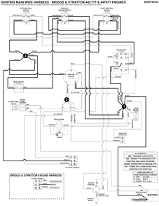 Electrical Schematic - Ignition Grounding Circuit/Op. Pres. - B&s 44c777 And 44t977 Diagram and Parts List for 2691815-01  Simplicity Lawn Tractor