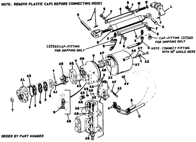 Lift Group - Hydraulic - Diagram 3 Diagram and Parts List for 3012 990434 Simplicity Lawn Tractor