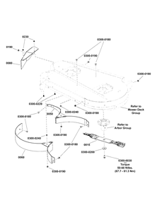 42-Inch (107cm) Mower Deck - Rear Eject Configuration Kit Diagram and Parts List for SZT175 2691923-00 Simplicity Lawn Tractor