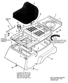 Seat Group Diagram and Parts List for 3110E 1691535 Simplicity Lawn Tractor