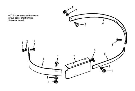 24-Inch Rotary Mower Leaf Mulcher Group Diagram and Parts List for 401 990357 Simplicity Lawn Tractor