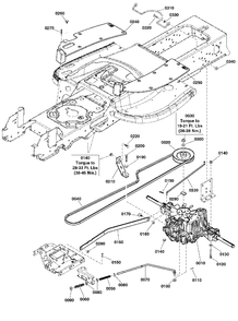 Transmission Group - Tuff Torq K57af Diagram and Parts List for 2691670-01  Simplicity Lawn Tractor