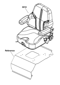 Seat, High Back Diagram and Parts List for 5108194  Simplicity Lawn Tractor Accessories