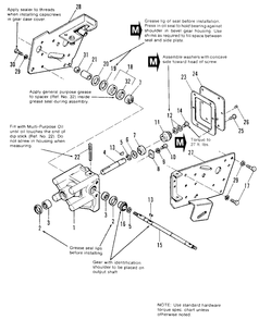 Bevel Gear And Side Plate Group Diagram and Parts List for 7116 1690476 Simplicity Lawn Tractor