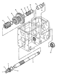 P.T.O. - Shaft And Gear Group (3486i57) Diagram and Parts List for 9528 2097173 Simplicity Lawn Tractor