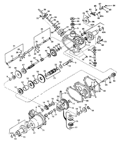 Transaxle Model No. 657-A Diagram and Parts List for 4111 1690344 Simplicity Lawn Tractor
