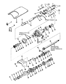 Rear Pto Diagram and Parts List for 4041 990954 Simplicity Lawn Tractor