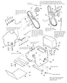 Engine And Frame Group Diagram and Parts List for 860 1691708 Simplicity Snow Blower