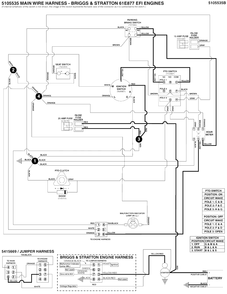 Electrical Schematic - Cranking Circuit - B&s 61e877 Diagram and Parts List for 5901799  Simplicity Lawn Tractor