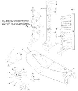 42-Inch Housing And Arbor Group Diagram and Parts List for 7010 1690234 Simplicity Lawn Tractor