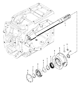 P.T.O. - Extension Shaft Group (3486i58) Diagram and Parts List for 9528 2097173 Simplicity Lawn Tractor