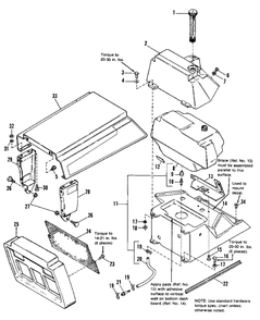 Hood, Grille And Dash Group Diagram and Parts List for 4211H 1690913 Simplicity Lawn Tractor