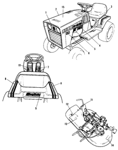 Decal Group (All Tractors And Mowers) Diagram and Parts List for 5116 1690684 Simplicity Lawn Tractor