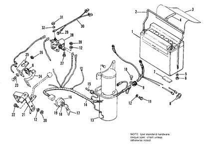 Electric Start Group Diagram and Parts List for 648 990899 Simplicity Lawn Tractor