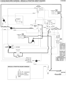 Electrical Schematic - Pto Clutch Circuit - B&s 49r977 Vanguard Diagram and Parts List for 5901998  Simplicity Lawn Tractor