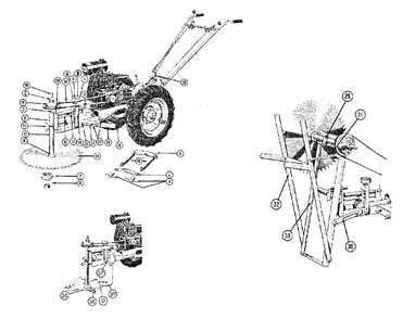 Rotary Weed Cutter (3697i12) Diagram and Parts List for 5600  Simplicity Lawn Tractor Accessories