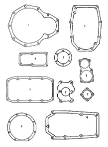 Transmission - Gasket Set Group (3486i38) Diagram and Parts List for 9528 2097173 Simplicity Lawn Tractor