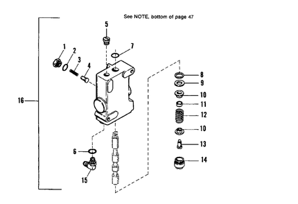 Control Value Group - Aico Valve Diagram and Parts List for 7116H 1690569 Simplicity Lawn Tractor
