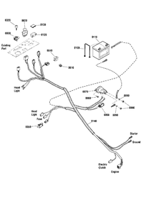 Electrical Group (2992267) Diagram and Parts List for 2691502-01  Simplicity Lawn Tractor