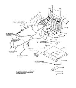 Electrical Group (4108es And 4111) Diagram and Parts List for 4111 1690344 Simplicity Lawn Tractor