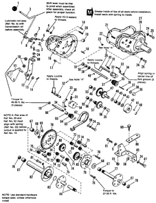 Transmission Group Diagram and Parts List for 6211 1690682 Simplicity Lawn Tractor