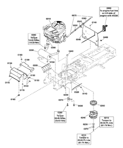 Engine Group - 27 Gross Hp Briggs And Stratton Diagram and Parts List for 2691419-01  Simplicity Lawn Tractor