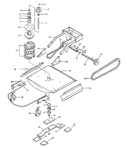 Mower Group - 18-Inch Diagram and Parts List for J 994950 Simplicity Lawn Tractor
