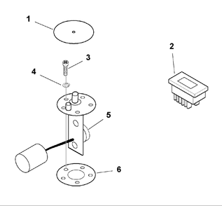 Gauge Package Kit (1686867) Diagram and Parts List for 1686867  Simplicity Lawn Tractor Accessories