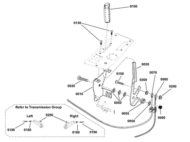 Parking Brake Group Diagram and Parts List for 2691815-01  Simplicity Lawn Tractor