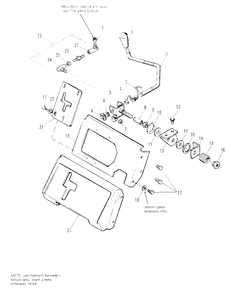 Shift Quadrant Group Diagram and Parts List for 6517H 1691733 Simplicity Lawn Tractor
