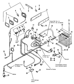 Electrical Group - 1690912 Diagram and Parts List for 4211H 1690913 Simplicity Lawn Tractor