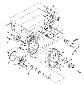 Transmission Sub-Assembly (6008, 6010) Diagram and Parts List for 6010 1690192 Simplicity Lawn Tractor