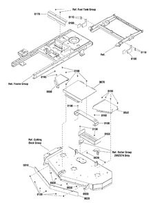 52-Inch Hoz Guarding Group Diagram and Parts List for SZT350 2691411-02 Simplicity Lawn Tractor